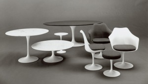 Saarinen's revolutionary Pedestal Collection debuted in 1958